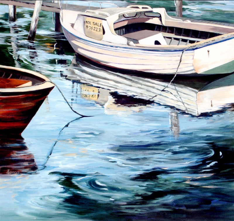 Sleepy Harbor 4 by artist Rae Andrews